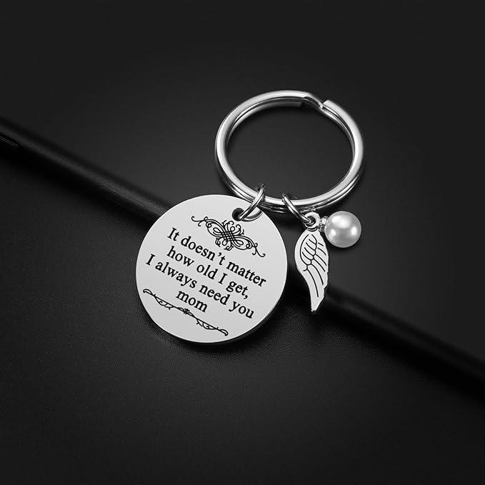 Mom Keychain, Mom Christmas Gifts from Daughter & Son – Perfect for Mother’s Day, Birthday, Valentine’s Day