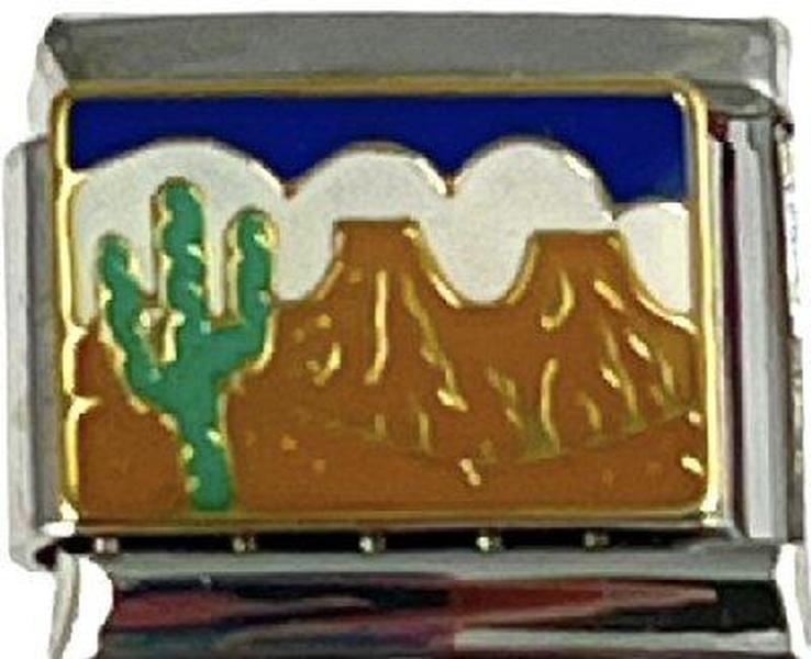 Italian Charm Link 9mm Desert Cactus Charm