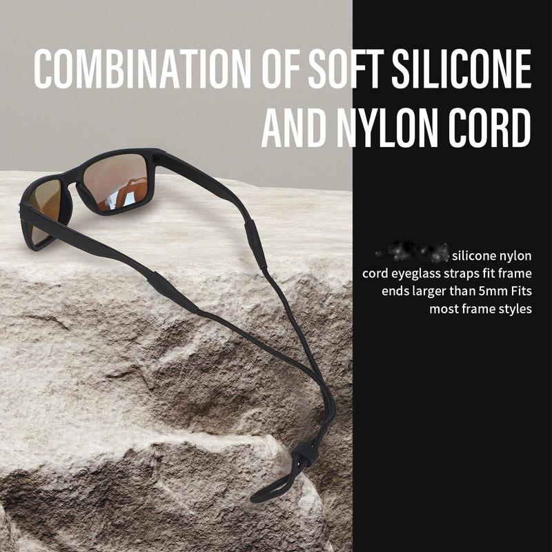 Adjustable Eyewear Rope, 4 Counts Anti-slip Strings, Glasses Rope, Sports Sunglasses Strap, Sport Eyeglass Lanyard, Eyewear Accessories