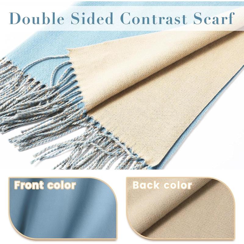 Womens Cashmere Scarf Large Pashmina Shawls and Wraps Light Blanket Scarf for Evening Dress Warm Daily Travel Office