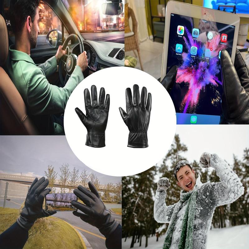 Winter Motorcycle Gloves, Warm Lining Sports Gloves, Windproof & Waterproof Gloves for Men & Women