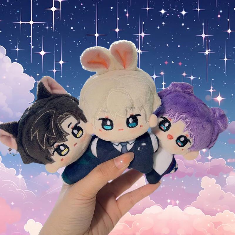 Love and Deepspace Chibi Mini Plushie Toy Keychain Rafayel Sylus Xavier Zayne
