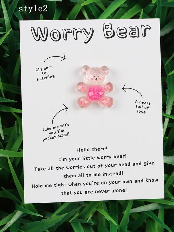 Cute Bear Design Resin Charm, Fashionable Jewelry Accessories for Women & Girls, Trendy All-match & Exquisite Jewelry for Birthday Gift