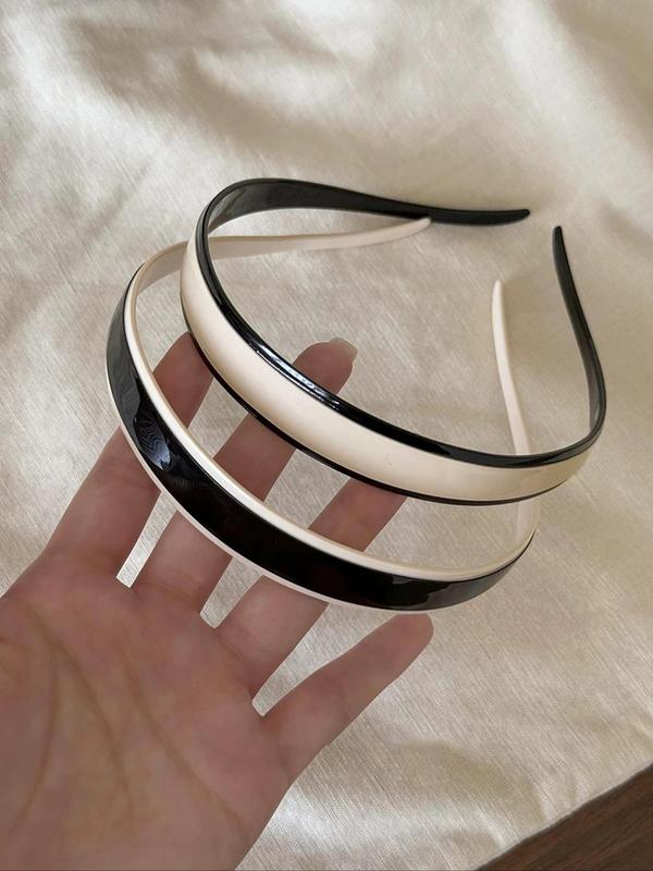 Colorblock Acetic Acid Hair Hoop, Casual Simple Hair Accessories for Women & Girls, Minimalist Headwear Suitable for Daily and Party Use