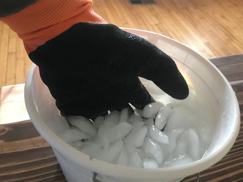 G & F Products 100% Waterproof Winter Gloves for outdoor cold weather Double Coated Windproof HPT Plam and Fingers Acrylic Terry inner keep hands warm at -58F, 1628, Orange