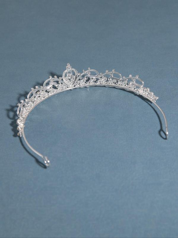 Rhinestone Crown Tiara for Wedding, Bridal Party & Formal Occasions, Elegant All-match Fashion Accessories for Women