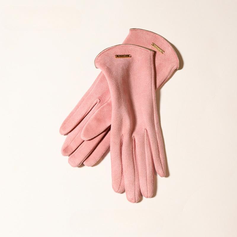 Women's Solid Color Touch Screen Gloves, Fashionable Warm Gloves for Fall & Winter, Elegant All-match Fashion Accessories for Daily Wear