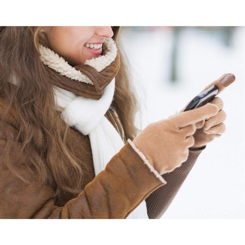 3 Pairs Womens Gloves Winter Touchscreen Texting Phone Windproof Gloves Lined Cold Weather Warm Gloves