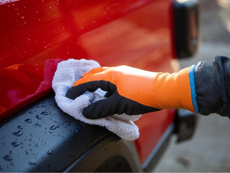 G & F Products 100% Waterproof Winter Gloves for outdoor cold weather Double Coated Windproof HPT Plam and Fingers Acrylic Terry inner keep hands warm at -58F, 1628, Orange