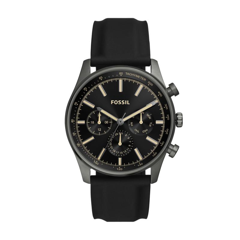 Fossil Men's Sullivan Multifunction, Smoke Stainless Steel Watch