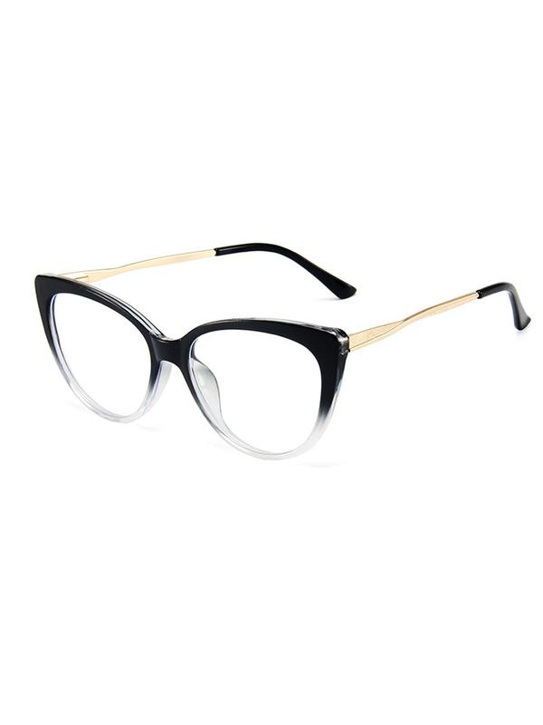 1 Pair Simple Eyeglasses for Everyday Use, Casual Cat Eye Frame with Anti-blue Light Lens Fashion Eyewear, Fashion Accessories