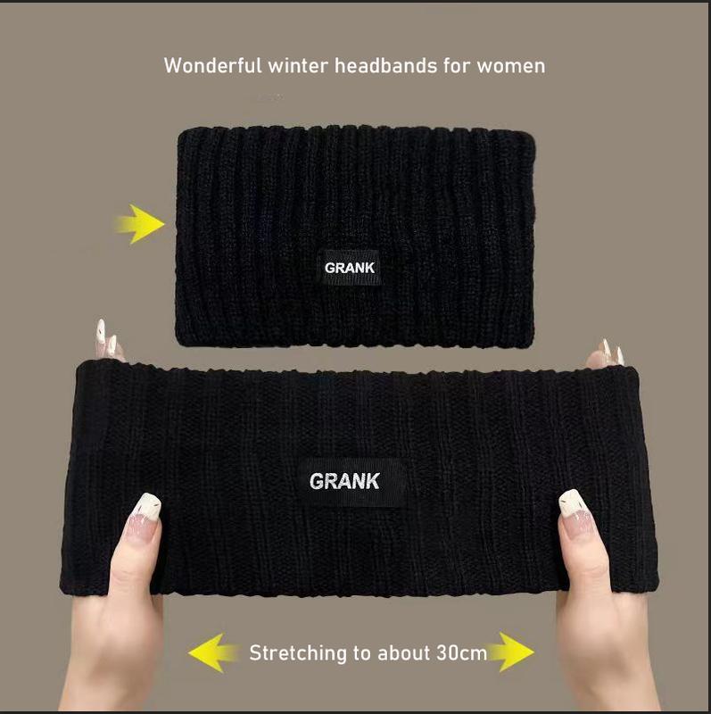 4PCS Knit Ear Warmer Headband Cute & Durable, Sweet-Style Solid Color Women's Winter Accessory,Fashion AccessorySports Headwear for Autumn&Winter