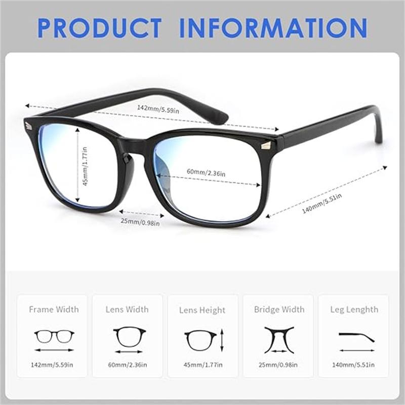 TV Phone Game Glasses for Men,Simplecasual Glasses,Student Back-to-school Glasses Accessories,Fashionable Work Glasses,Blu-ray