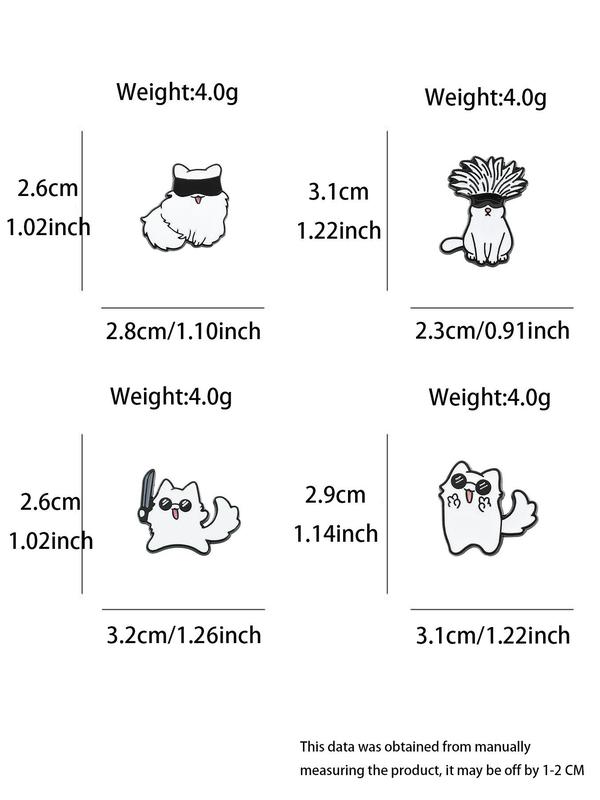 Cute Cartoon Cat Design Brooch, Fashion Alloy Badge for Clothes & Hat & Bag Decor, Trendy All-match & Exquisite Brooch for Birthday Gift