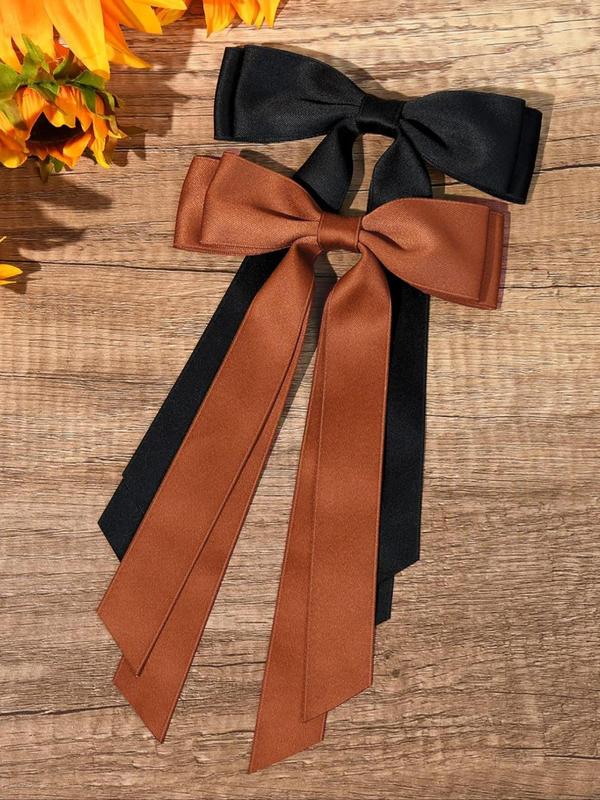 Women's Elegant Bow Decor Hair Clip, Sweet and Versatile Hair Accessories for Women & Girls, Minimalist Headwear Suitable for Thick Hair for Various Hairstyle Use