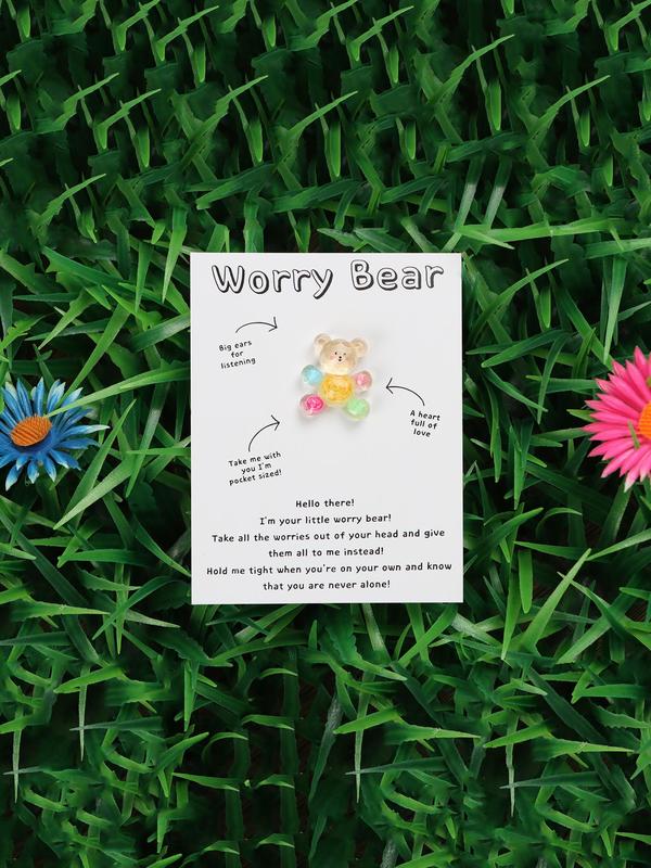 Cute Bear Design Resin Charm, Fashionable Jewelry Accessories for Women & Girls, Trendy All-match & Exquisite Jewelry for Birthday Gift