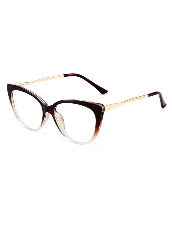 1 Pair Simple Eyeglasses for Everyday Use, Casual Cat Eye Frame with Anti-blue Light Lens Fashion Eyewear, Fashion Accessories