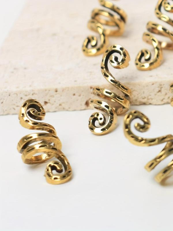 Twist Design Hair Ring, Elegant Hair Accessories for Women & Girls, Trendy All-match & Exquisite Hair Accessories for Daily & Party Hairstyle Decoration