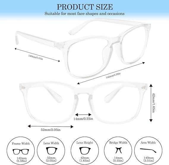 1 pack Gaming glasses, available for both men and women, fashion glasses, everyday style, affordable glasses