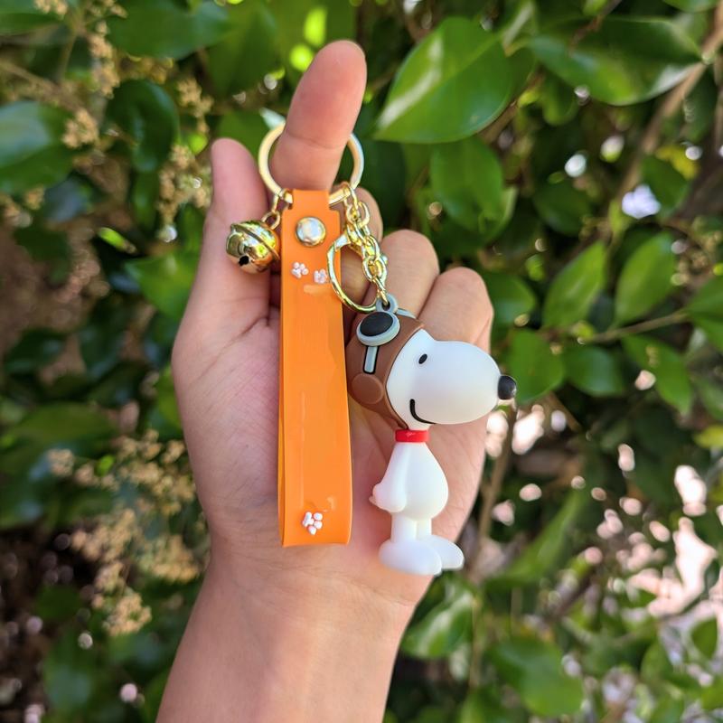 Snoopyy Cartoon Dog Profession Figure Keychain | Cartoon Character Keyring for Keys and Bags | Peanuts Fan Accessory
