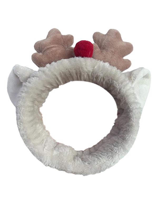 Cute Reindeer Antler Design Hair Band, Plush Hair Band, Fashion Hair Accessories for Women & Girls, Party Decoration