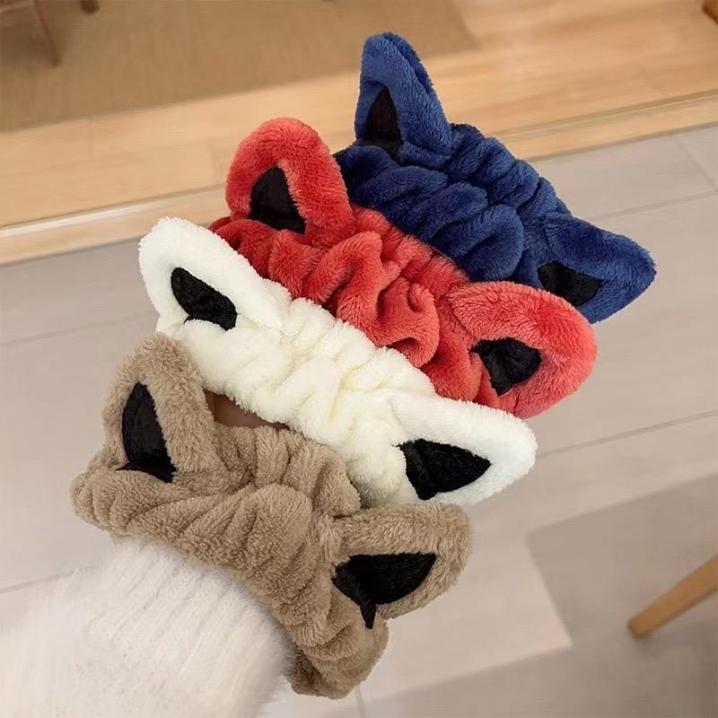 Cute Cat Ear Headband, Hair Band, for Face Washing, Makeup Remove, for Women & Girls