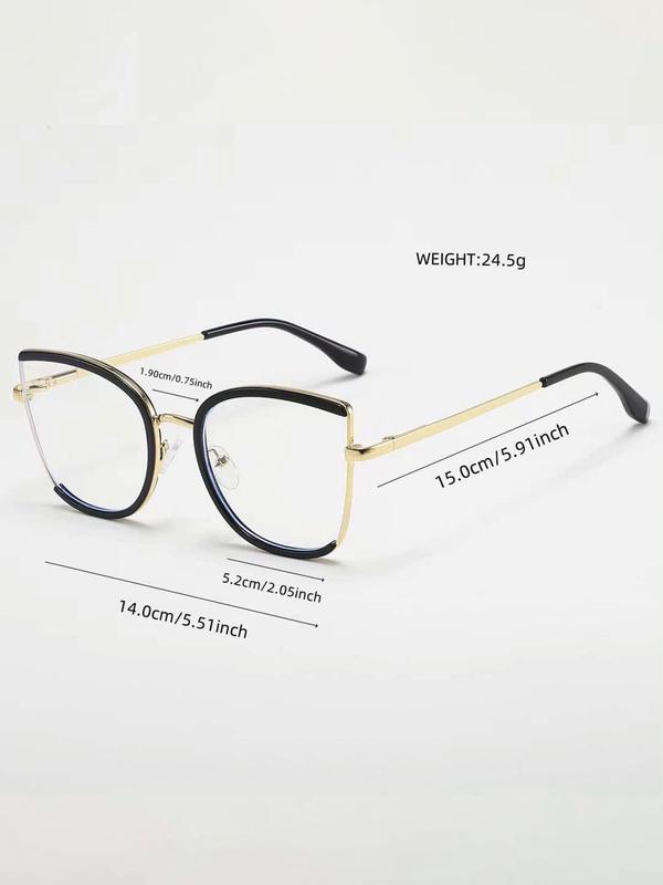 Fashionable Butterfly Frame Glasses, Trendy Casual Eyeglasses for Women & Men, Fashion Eyeglasses for Work, Daily Clothing Decor, Perfect for Student Daily Use