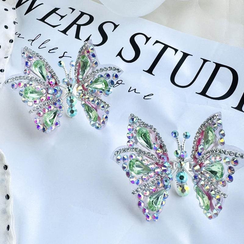 Handmade 3D Moving Butterfly Hair Clips Pack of 2 for Christmas gift