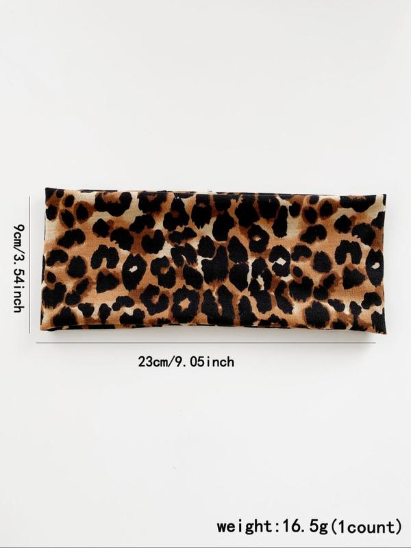 Boho Style Hair Band, Ethnic Pattern & Leopard & Floral & Butterfly Print Hair Band, Fashion Hair Accessories for Women & Girls