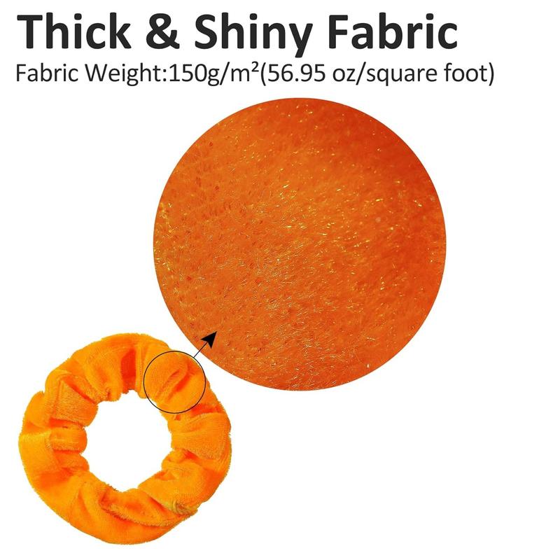 Velvet Hair Scrunchies - 60 Pack for Women, Girls - Bulk Scrunchies Hair Ties No Damage Scrunchy Hair Bands Ponytail Holders for Thick, Curly, Thin, Fine Hair