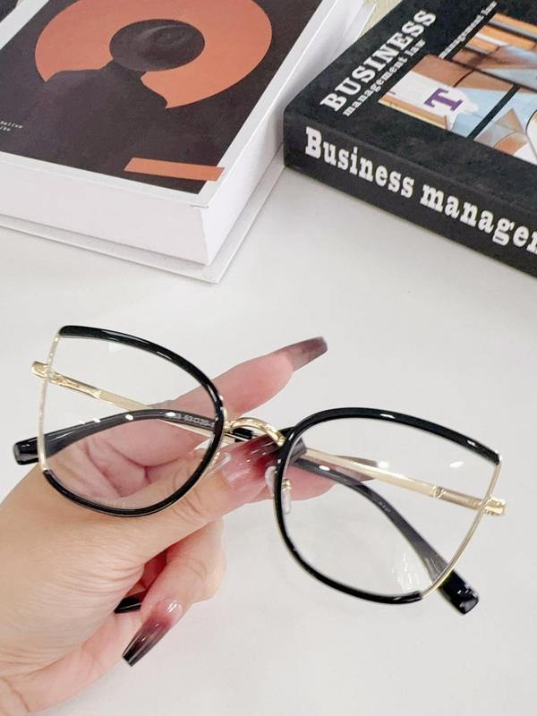 Fashionable Butterfly Frame Glasses, Trendy Casual Eyeglasses for Women & Men, Fashion Eyeglasses for Work, Daily Clothing Decor, Perfect for Student Daily Use