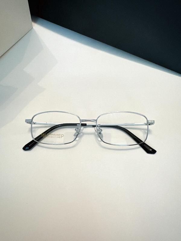 Simple Double Bridge Eyeglasses, 1 Pair Basic Flat Frame Fashion Eyeglasses for Women & Men, for Work, Daily Clothing Decor, Perfect for Student Daily Use
