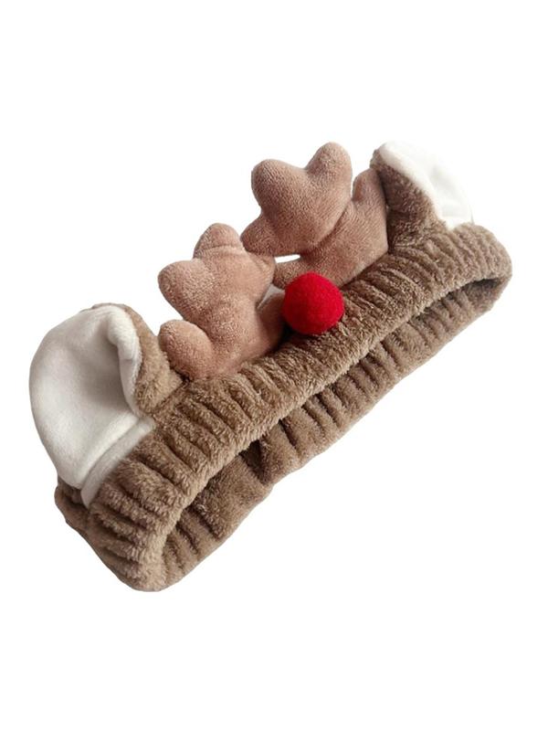 Cute Reindeer Antler Design Hair Band, Plush Hair Band, Fashion Hair Accessories for Women & Girls, Party Decoration