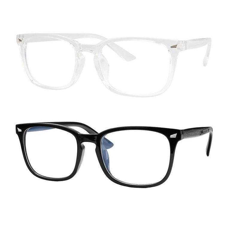 3Pack 2Pack 1Pack Computer Blocking Glasses，Fashion Glasses Computer  TV Phones Glasses For Men Women, Clear Gaming Glasses Lenses lightweight
