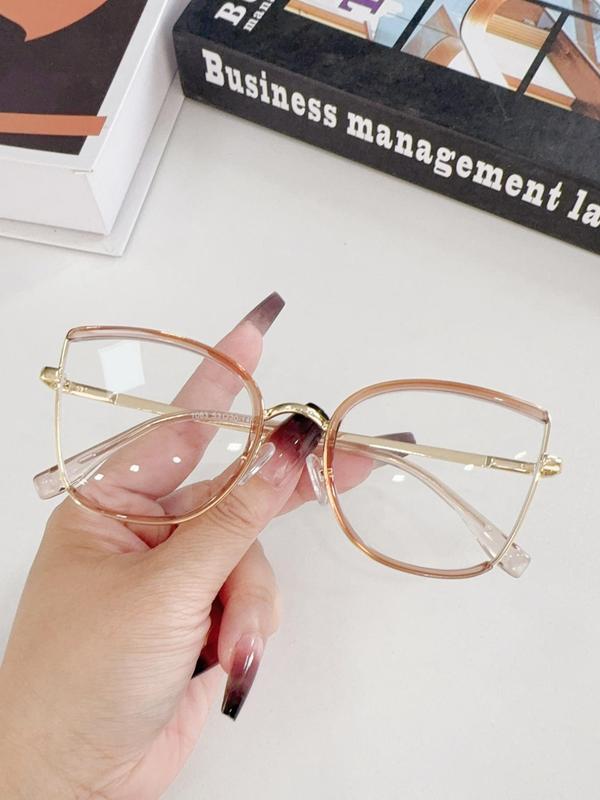 Fashionable Butterfly Frame Glasses, Trendy Casual Eyeglasses for Women & Men, Fashion Eyeglasses for Work, Daily Clothing Decor, Perfect for Student Daily Use