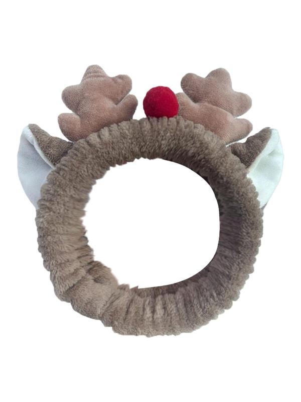 Cute Reindeer Antler Design Hair Band, Plush Hair Band, Fashion Hair Accessories for Women & Girls, Party Decoration