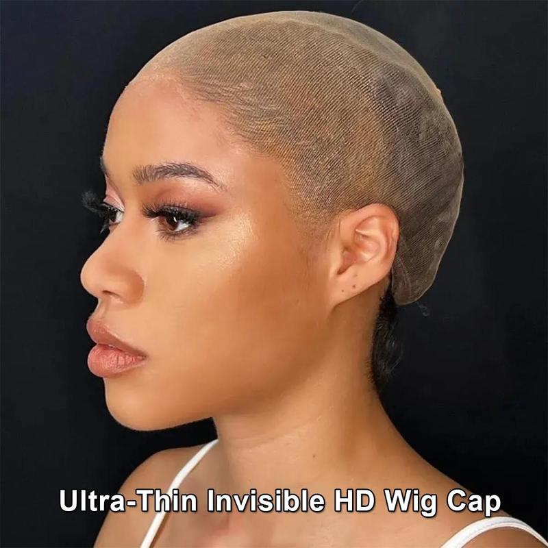 2 Pieces (1 Pack) HD Wig Caps Super Soft and Breathable Bald HD Wig Cap