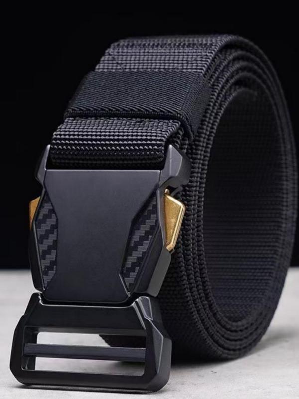 Men's Casual Tape Belt, Fashionable Quick Release Plain Color Belt for Daily Clothing Decor, Trendy All-match & Exquisite Belt for Birthday Gift