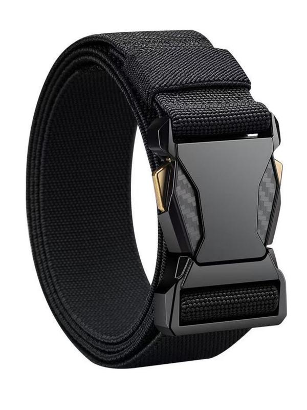Men's Casual Tape Belt, Fashionable Quick Release Plain Color Belt for Daily Clothing Decor, Trendy All-match & Exquisite Belt for Birthday Gift