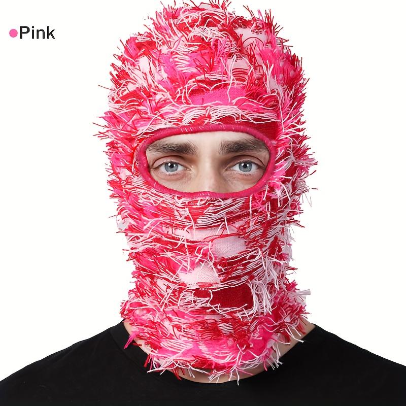 Distressed Style Windproof Warm Ski Mask – Full Face Coverage for Outdoor Sports and Fashion Wear Funny Hats for Men and Women