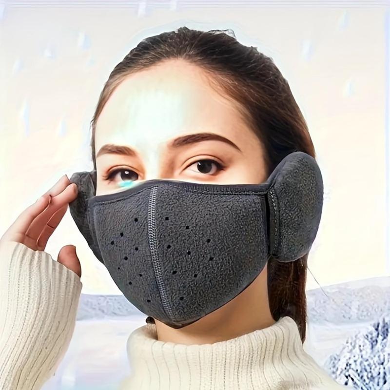 Winter Warm Earmuffs Ear Muff, Breathable Face Mask for Outdoor Cycling Hiking Skiing, Stretch Fit Ear Warmer for Men and Women