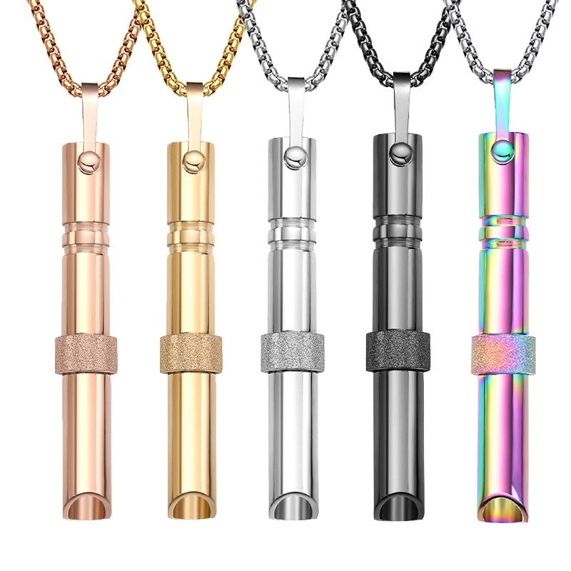 Breathing Necklace for Anxiety Relief,Relieve your mental fatigue and exercise your willpower Quit Smoking Tools Breathe Easy Necklace Stop Smoking Aids Breathlace Necklace Fum Vaporless Inhaler Breathless Anxiety Necklace for Women Men anxiety necklace