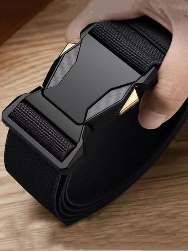 Men's Casual Tape Belt, Fashionable Quick Release Plain Color Belt for Daily Clothing Decor, Trendy All-match & Exquisite Belt for Birthday Gift