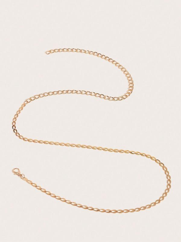 Women's Elegant Chain Belt, Exquisite Trendy Adjustable Waist Belt, Minimalist Style Fashionable Clothes Accessories for Daily & Party Decoration