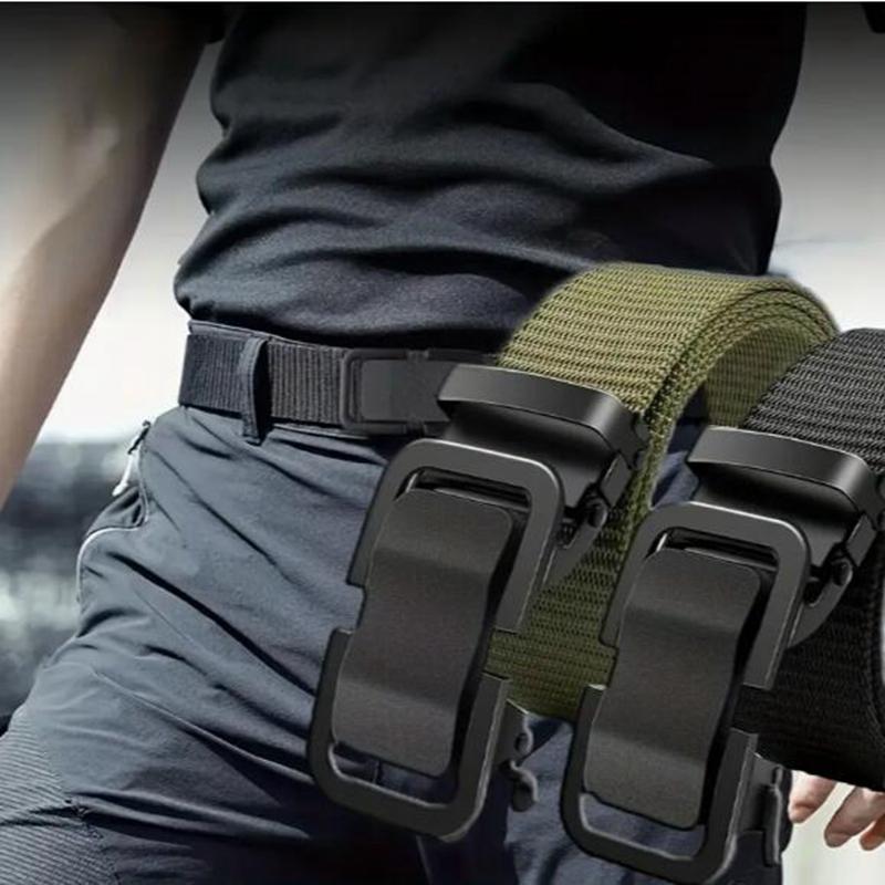 Men's Belt Tactical Belt Automatic Buckle Outdoor Leisure Belt Quick-drying Woven Waistband, Ideal choice for Gifts
