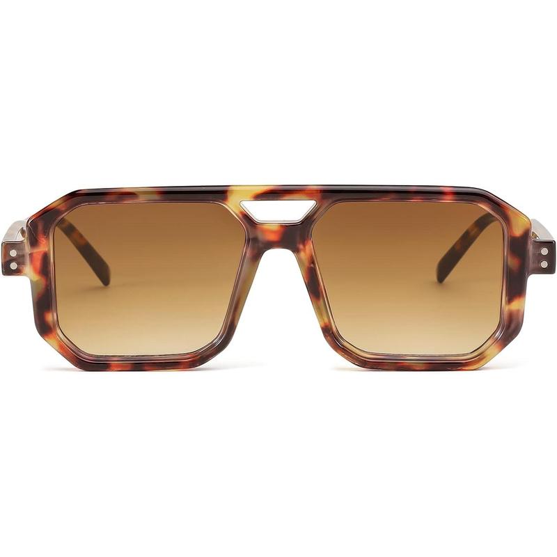 FEISEDY Square Sunglasses Men Women Retro Trendy 70s  Sunglasses Plastic Frame B2939