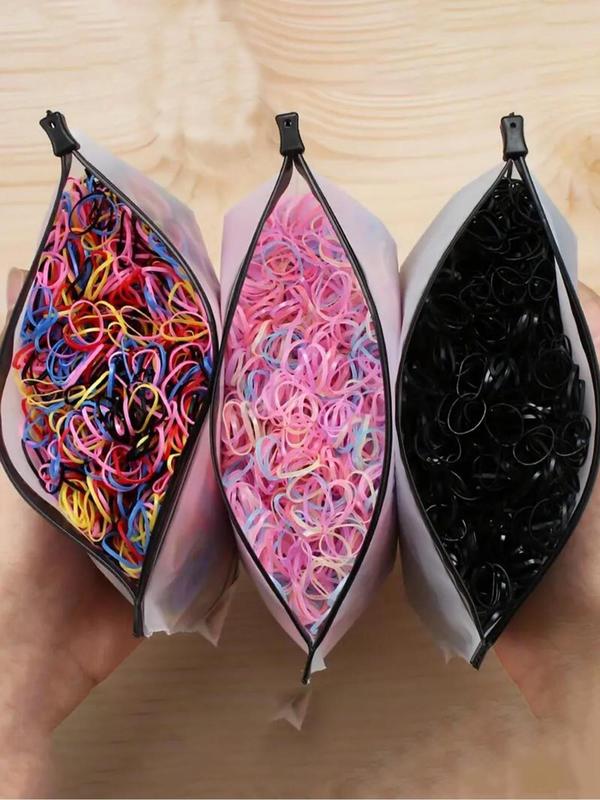 Disposable Hair Tie, High Stretch Hair Tie, Cute Colorful Hair Accessories for Women & Girls, Minimalist Headwear Suitable for Thick Hair