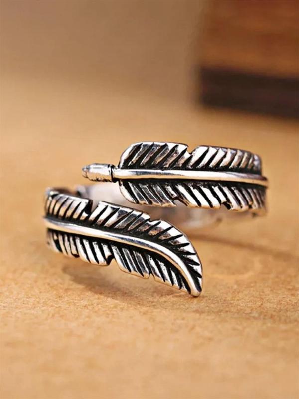 Leaf Design Cuff Ring, Fashion Accessories for Women for Party, Daily Clothing Decor, Trendy Wedding Engagement Anniversary Party Accessories Gifts
