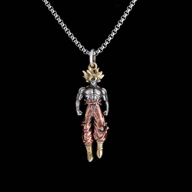 Anime-Inspired Alloy Pendant Necklace - Trendy Design with 24-Inch Chain - Ideal for Cosplay, Parties, and Gift-Giving - Perfect for Valentine's Day, Christmas, and Birthdays KDZ24050604