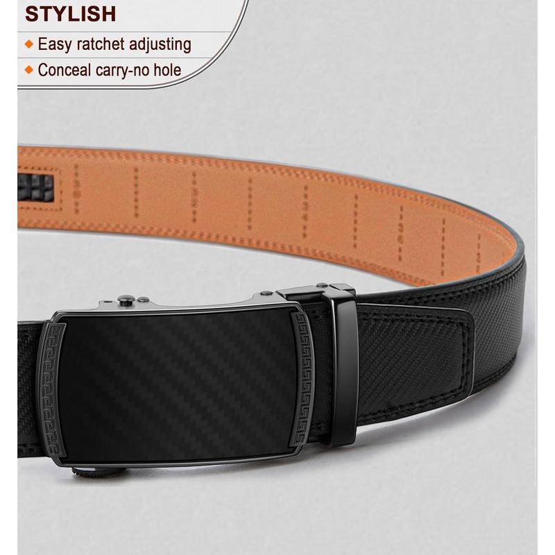 Men's Belt,Slide Ratchet Belt For Gift Men Dress Pant Shirt Oxfords,Trim To Fit